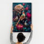 Wallity SPR-1310 Pintura Decorativa de Vidrio Templado Multicolor 46 x 72 cm